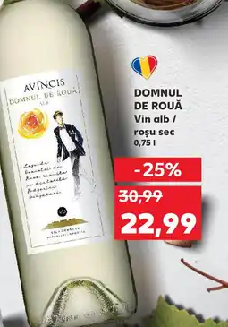 Kaufland DOMNUL DE ROUĂ Vin alb/ roşu sec Ofertă