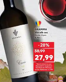Kaufland GRAMMA Vin alb sec Cuvée Vişan Ofertă