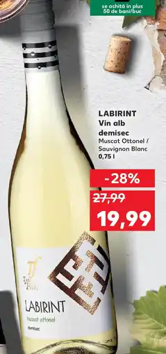 Kaufland LABIRINT Vin alb demisec Ofertă