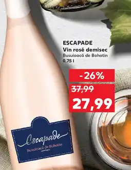 Kaufland ESCAPADE Vin rosé demisec Busuioacă de Bohotin Ofertă