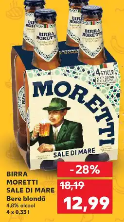 Kaufland BIRRA MORETTI Bere blondă Ofertă