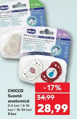 CHICCO Suzetǎ anatomică