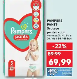 Kaufland PAMPERS PANTS Scutece pentru copii Ofertă