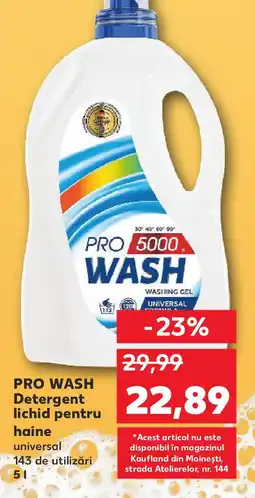 Kaufland PRO WASH Detergent lichid pentru haine Ofertă