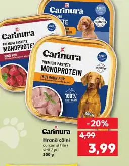 Carinura Hrană câini curcan şi file / vită / pui