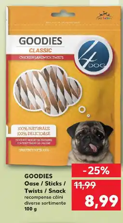 Kaufland GOODIES Oase / Sticks / Twists / Snack recompense câini Ofertă
