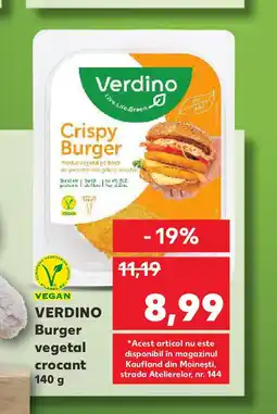 Kaufland VERDINO Burger vegetal crocant Ofertă