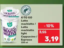 Kaufland K-TO GO Latte machiatto / Latte machiatto light Cappuccino / Espresso Ofertă