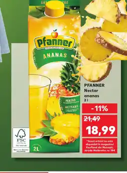 Kaufland PFANNER Nectar ananas Ofertă