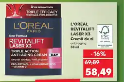Kaufland L'OREAL Revitalift laser x3 Cremă de zi Ofertă