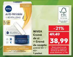 Kaufland NIVEA Cremă de zi + Cremă de noapte Ofertă