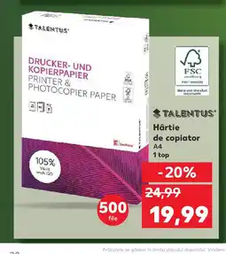 Kaufland Hârtie de copiator Ofertă