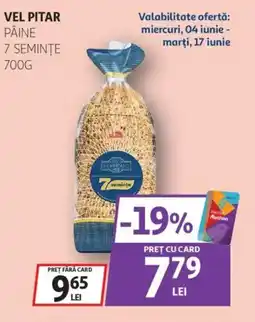Auchan Vel pitar pâine 7 seminţe Ofertă