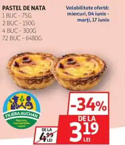 Auchan Pastel de nata Ofertă