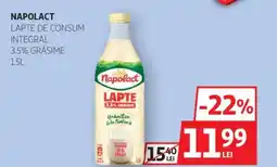 Auchan NAPOLACT Lapte de consum Ofertă