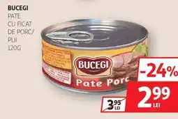 Auchan BUCEGI Pate cu ficat de porc/ pui Ofertă