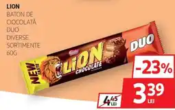 Auchan LION Baton de ciocolată duo Ofertă