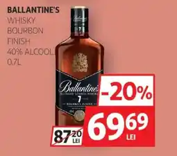Auchan BALLANTINE'S Whisky bourbon finish Ofertă