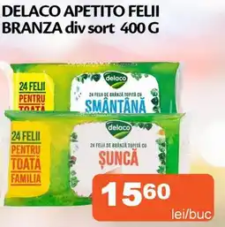 Unicarm Delaco apetito felii branza Ofertă