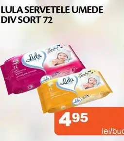 Unicarm Lula servetele umede div sort 72 Ofertă
