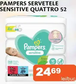 Pampers servetele sensitive quattro 52