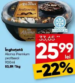 Îngheţată Aloma Premium profiterol