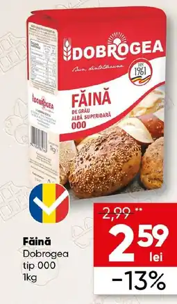 Făină Dobrogea tip 000