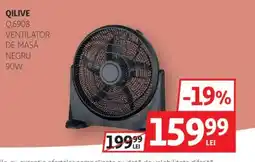 Auchan QILIVE Q.6908 Ventilator de masă negru 90w Ofertă