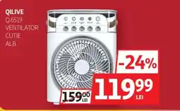Auchan QILIVE Q.6519 Ventilator cutie alb Ofertă