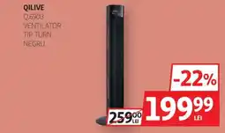 Auchan QILIVE Q.6903 Ventilator tip turn negrQILIVE Ofertă