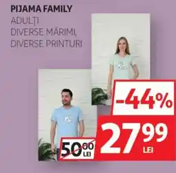Auchan Pijama Family adulţi Ofertă
