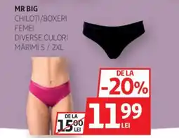 Auchan MR BIG Chiloti/boxeri femei Ofertă