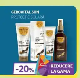Auchan GEROVITAL Sun protecţie solară Ofertă