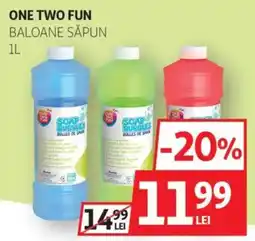 Auchan One Two fun Baloane săpun Ofertă