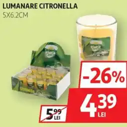 Auchan Lumanare citronella Ofertă