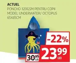 Auchan ACTUEL Poncho 320GSM pentru copii Ofertă