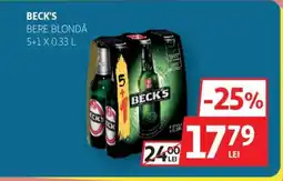 Auchan BECK'S Bere blondă Ofertă