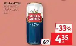 Auchan STELLA ARTOIS Bere blondă fără alcool Ofertă