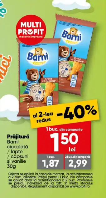 PROFI BARNI Prăjitură Ofertă