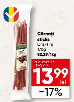 PROFI CRIS TIM Cârnaţi sticks Ofertă