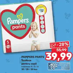 Kaufland PAMPERS PANTS Scutece pentru copii Ofertă