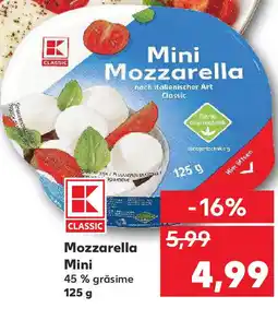 Kaufland Mozzarella Mini Ofertă