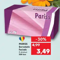 Kaufland PARISS Şerveţele faciale Ofertă