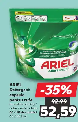 Kaufland ARIEL Detergent capsule pentru rufe Ofertă