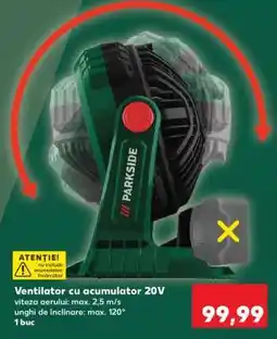 Kaufland Ventilator cu acumulator 20V Ofertă