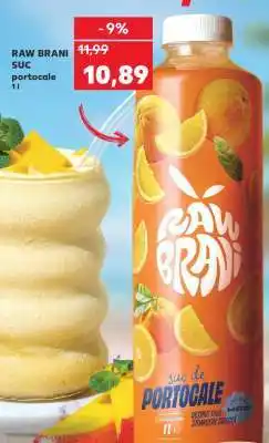 Kaufland RAW BRANI SUC portocale 1l Ofertă