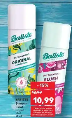 Kaufland BATISTE Șampon uscat original / blush 50 ml Ofertă
