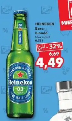 Kaufland HEINEKEN Bere blondă fără alcool 0,33 l Ofertă
