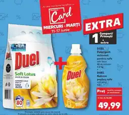 Kaufland DUEL Detergent automat + Balsam Ofertă
