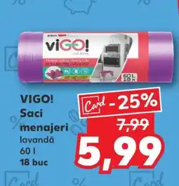 Kaufland VIGO! Saci menajeri Ofertă